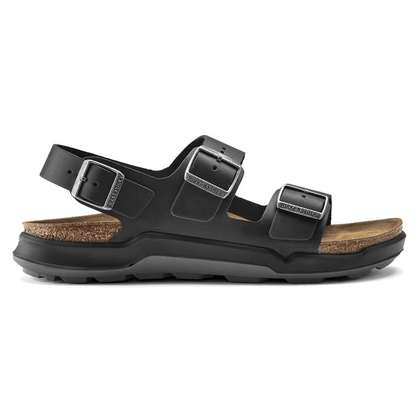 BIRKENSTOCK MILANO CT CUIR HUILÉ NOIR