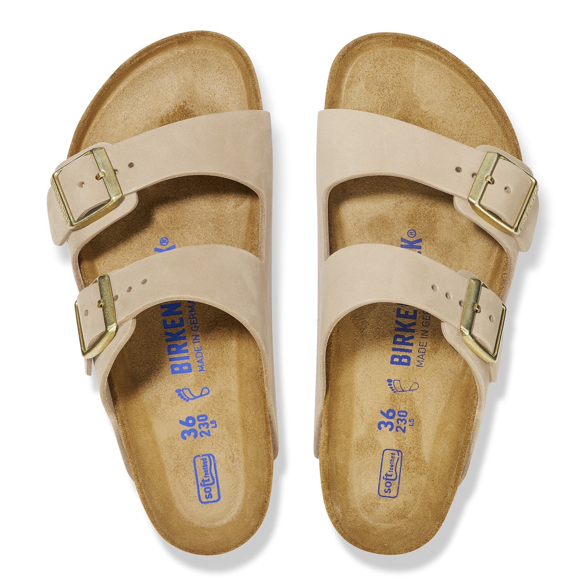BIRKENSTOCK ARIZONA SFB SANDCASTLE NUBUCK