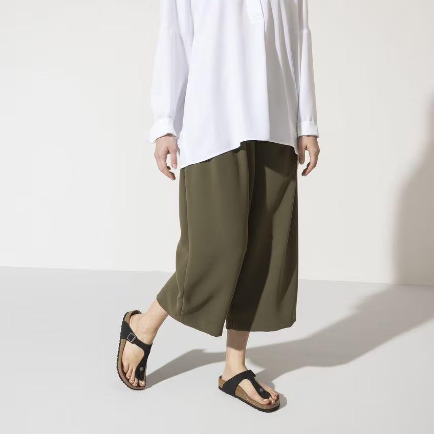 BIRKENSTOCK GIZEH BIRKIBUC VEGAN NOIR
