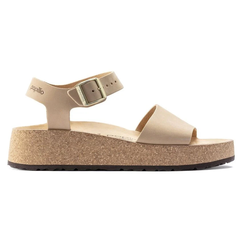 BIRKENSTOCK GLENDA SANDCASTLE CUIR NUBUCK
