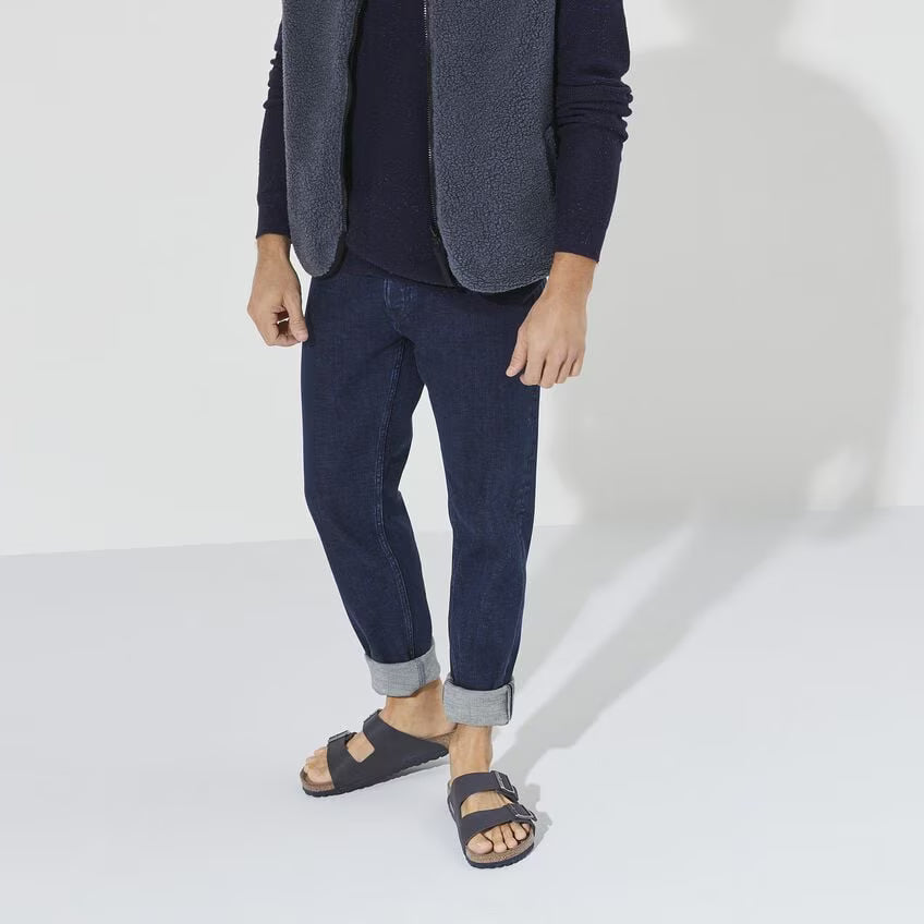 BIRKENSTOCK ARIZONA VEGAN DÉSERT DUST INDIGO MICROFIBRE
