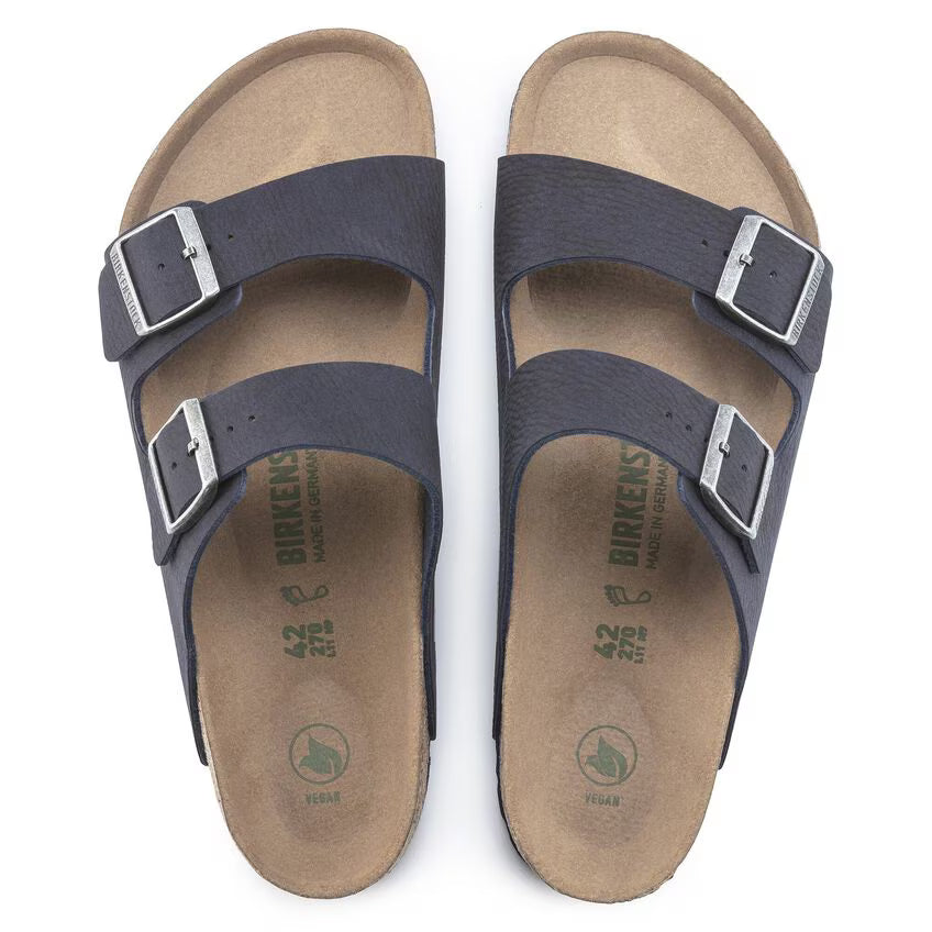 BIRKENSTOCK ARIZONA VEGAN DÉSERT DUST INDIGO MICROFIBRE