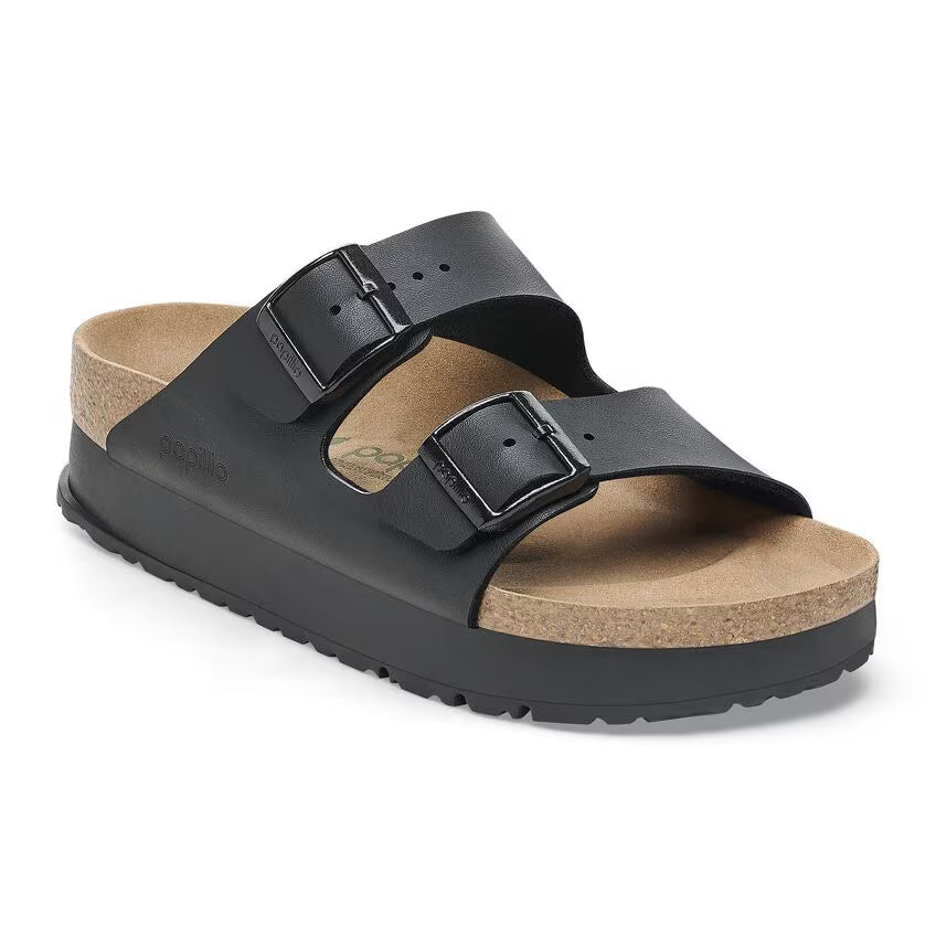 BIRKENSTOCK ARIZONA BF VEGAN FLEX PLATEFORME NOIRE