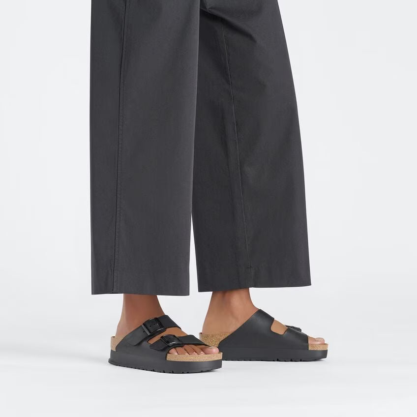 BIRKENSTOCK ARIZONA BF VEGAN FLEX PLATEFORME NOIRE