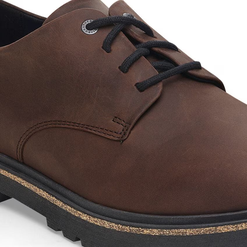 BIRKENSTOCK HIGHWOOD BAS À LACETS HABANA CUIR HUILÉ
