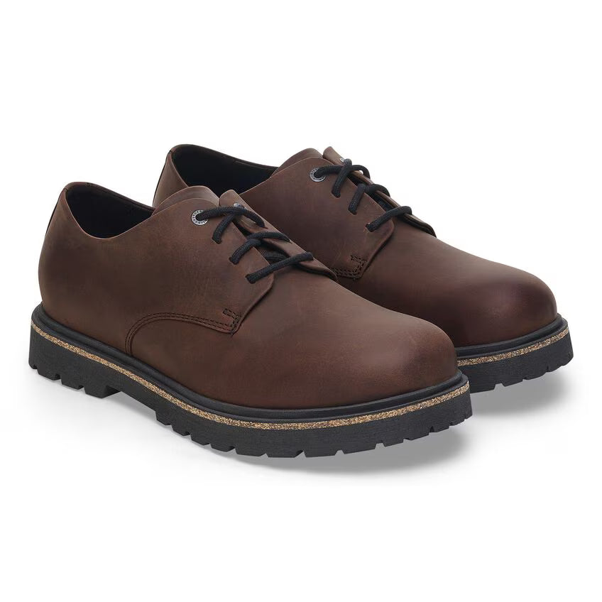 BIRKENSTOCK HIGHWOOD BAS À LACETS HABANA CUIR HUILÉ
