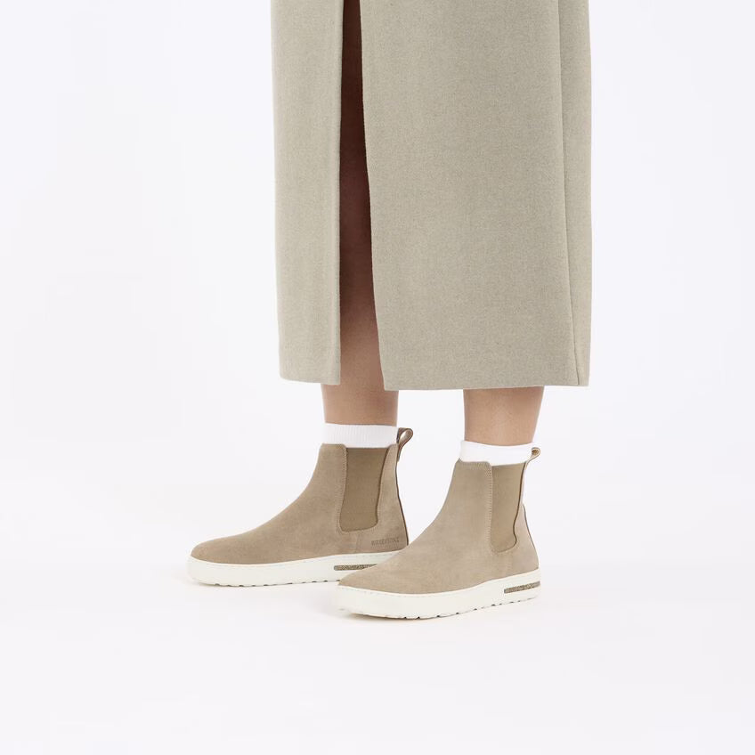 BOTTINES CHELSEA BIRKENSTOCK BEND EN DAIM TAUPE