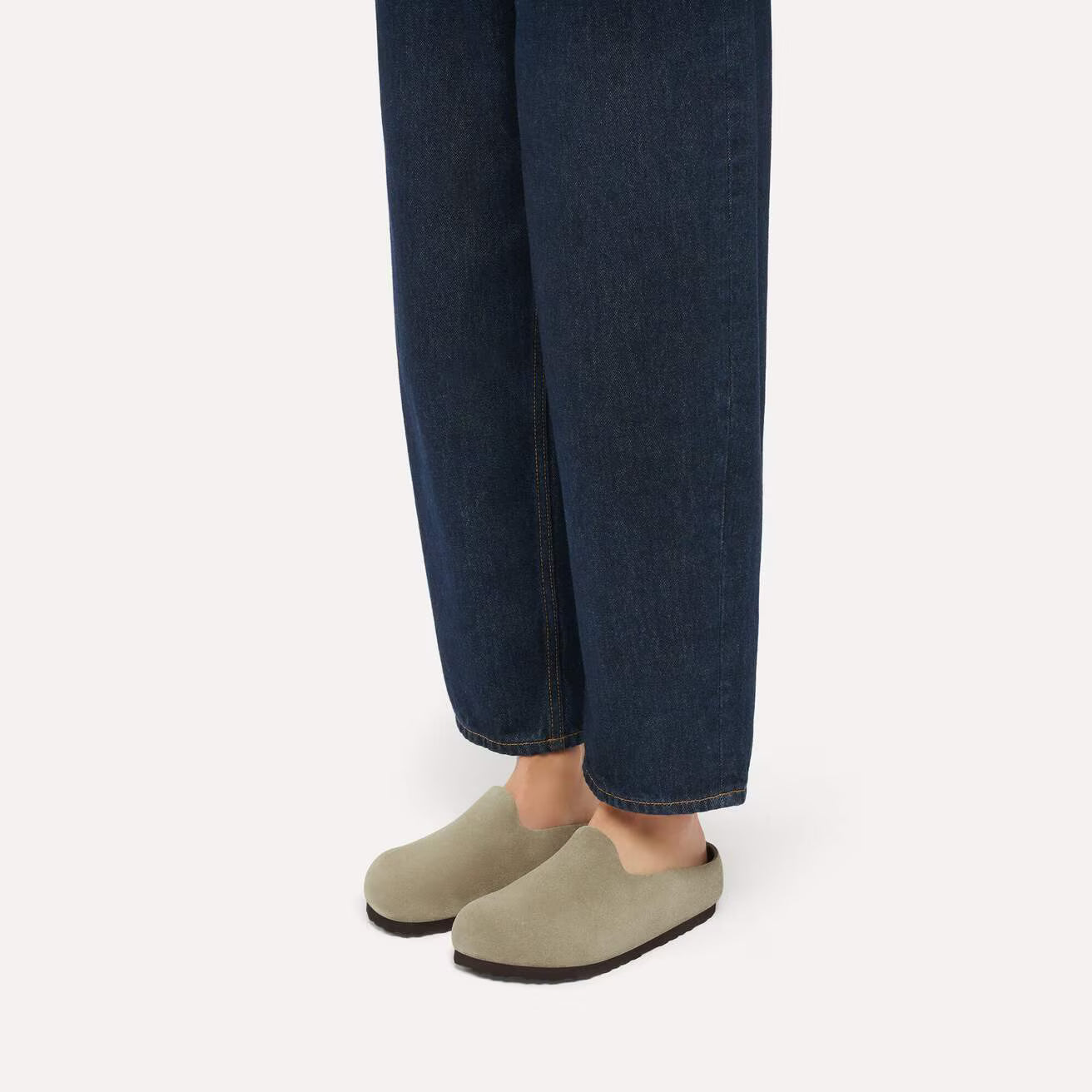 Birkenstock Amsterdam Wrapped Suede Leather