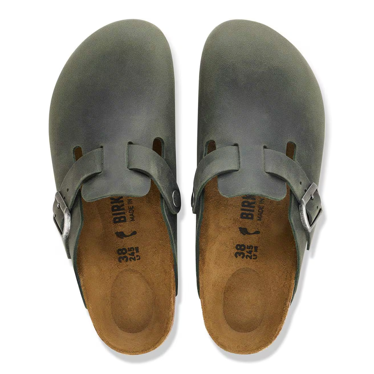 BIRKENSTOCK BOSTON CUIR HUILÉ COGNAC