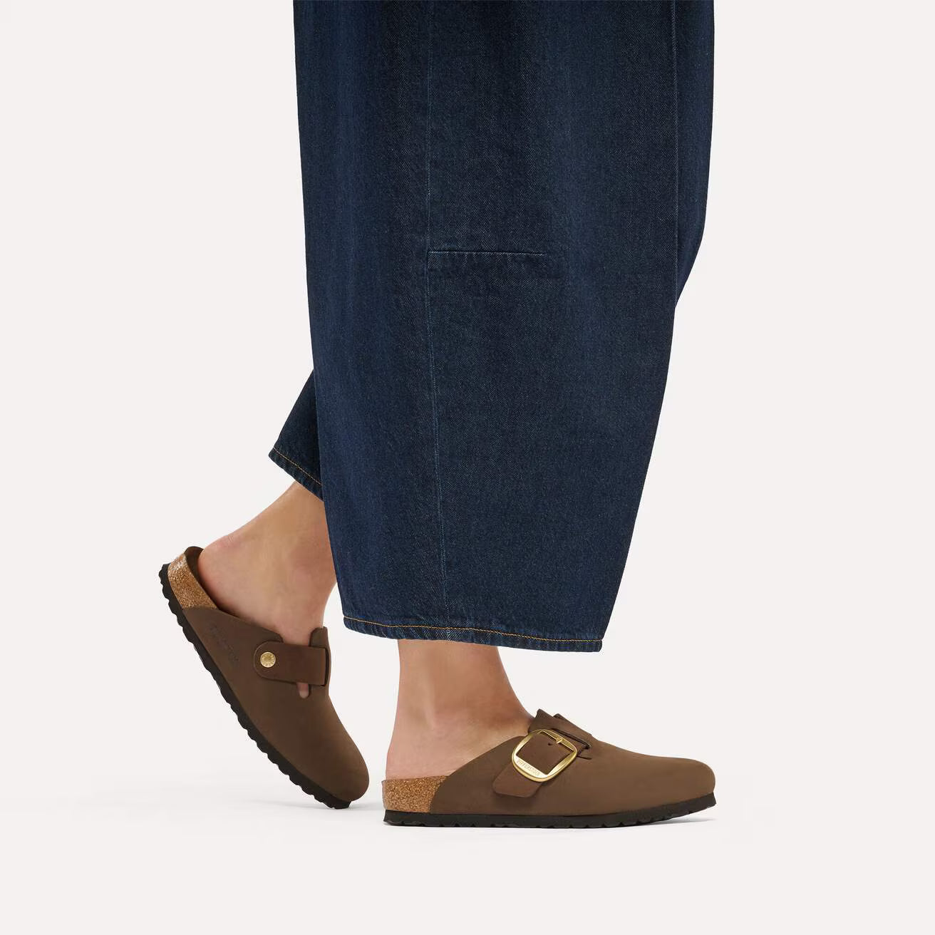Birkenstock Boston Big Buckle Nubuck Leather