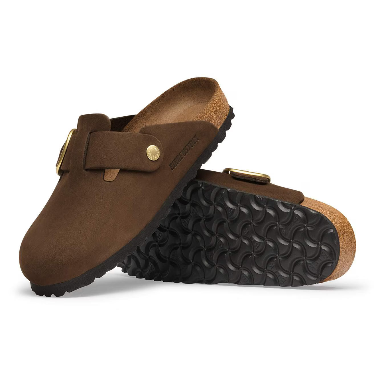 Birkenstock Boston Big Buckle Nubuck Leather