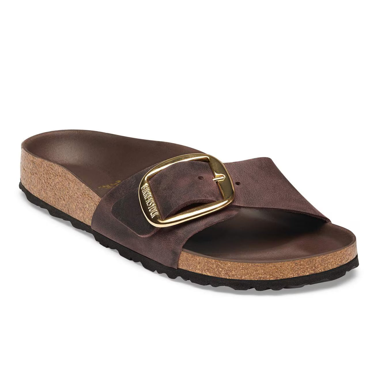 BIRKENSTOCK MADRID BIG BUCKLE CUIR HUILÉ COGNAC