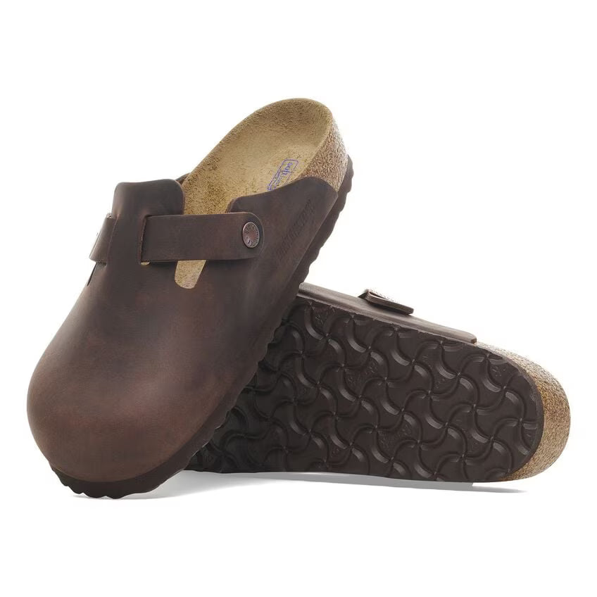 BIRKENSTOCK BOSTON CUIR HUILÉ HABANA SOUPLE