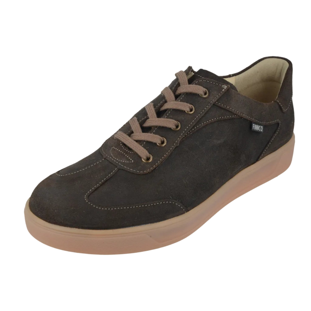 FINN COMFORT Interlagos Sneaker Lace Up Dark Brown