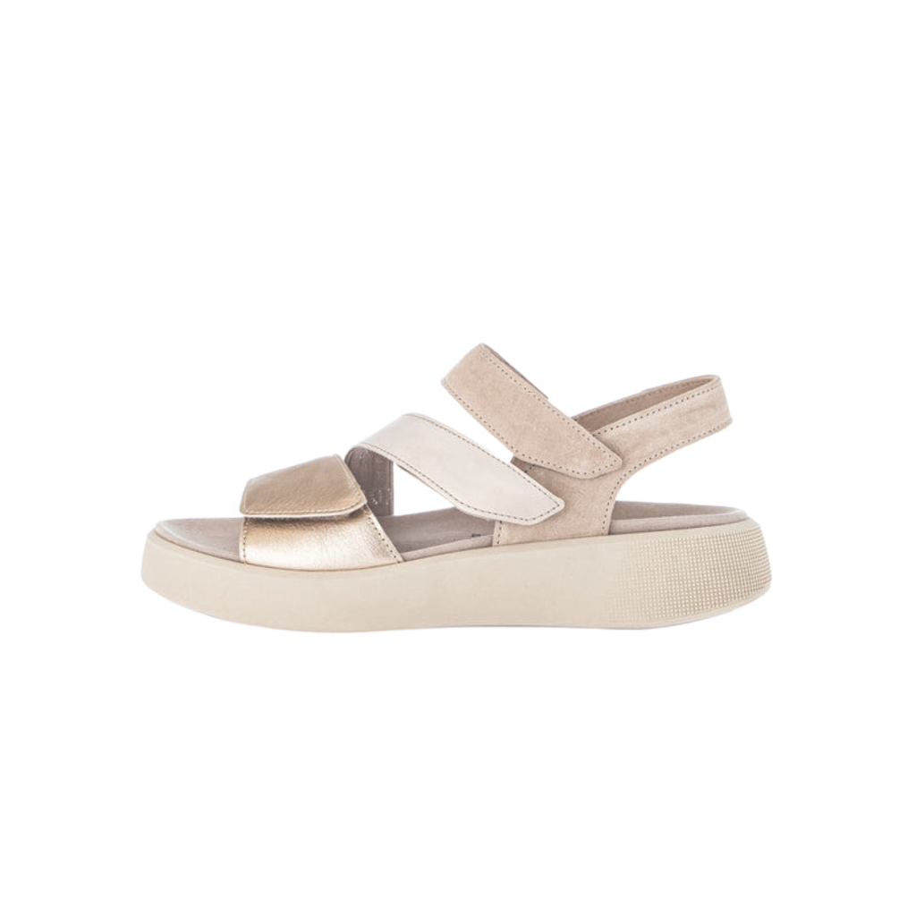 GABOR 3 STRAP SANDAL BACK STRAP SANDAL 22-862-80 CHAMPAGNE
