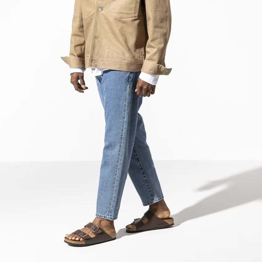 BIRKENSTOCK ARIZONA BIRKO FLOR MARRON FONCÉ