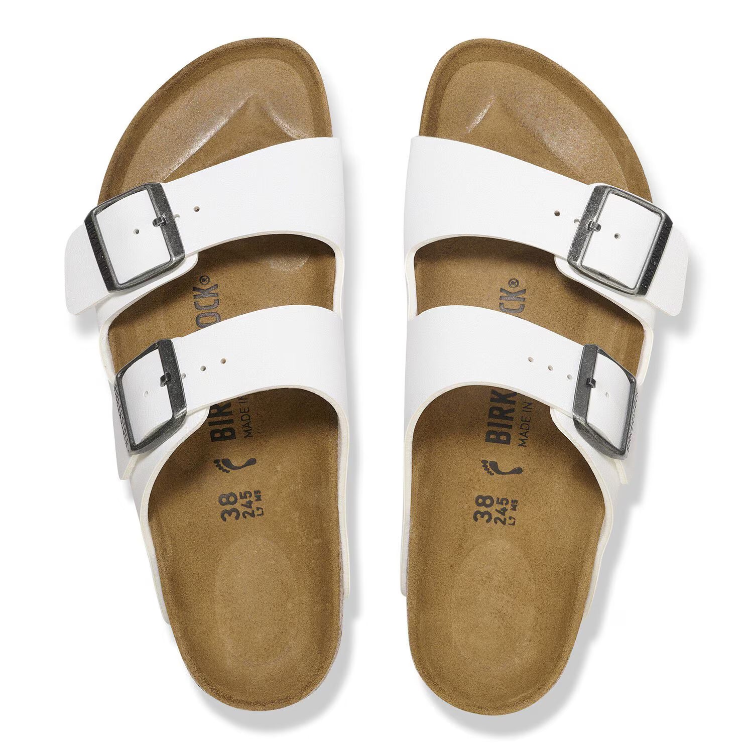 BIRKENSTOCK ARIZONA BIRKO FLOR BLANC
