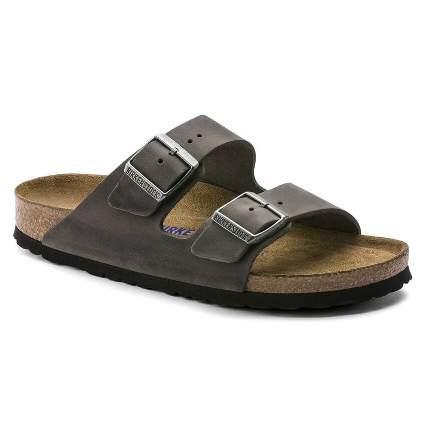 BIRKENSTOCK ARIZONA SFB CUIR HUILÉ FER