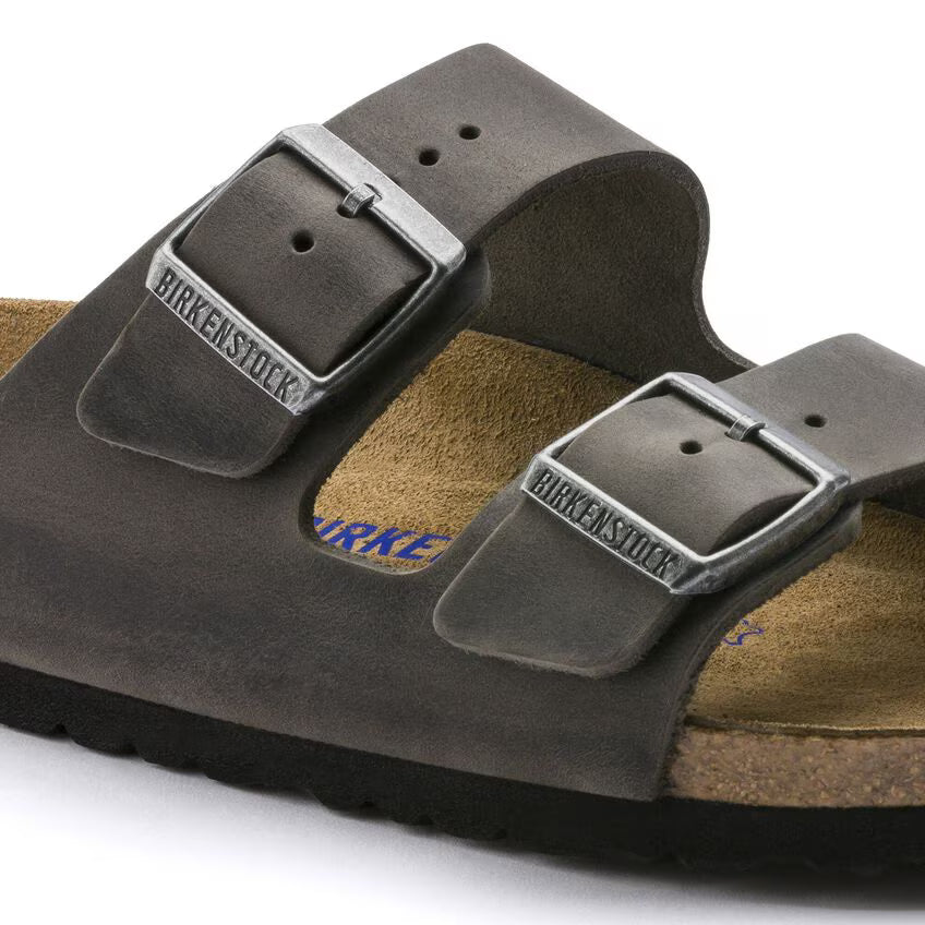 BIRKENSTOCK ARIZONA SFB CUIR HUILÉ FER
