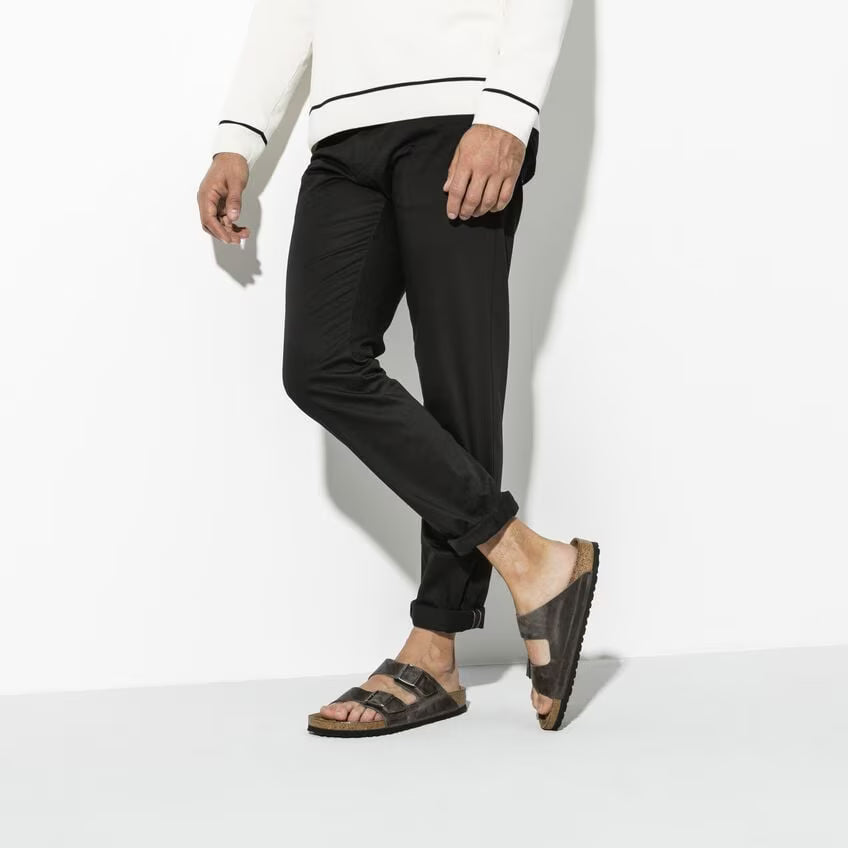 BIRKENSTOCK ARIZONA SFB CUIR HUILÉ FER