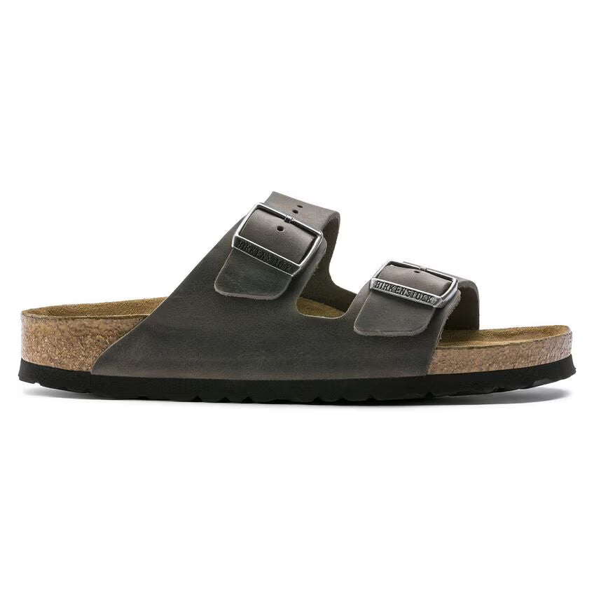 BIRKENSTOCK ARIZONA SFB CUIR HUILÉ FER