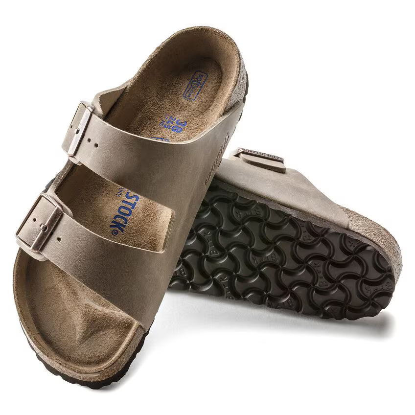 BIRKENSTOCK ARIZONA SFB CUIR HUILÉ TABAC
