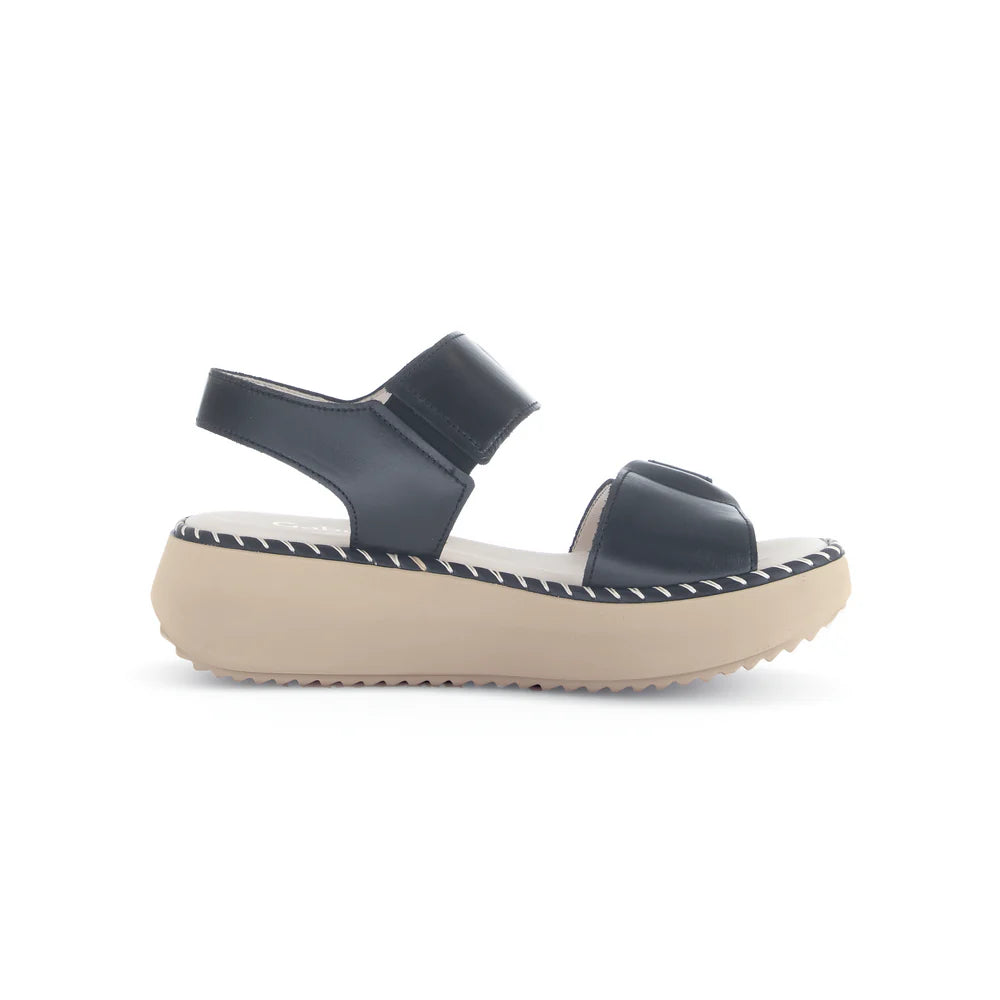 SANDALE GABOR 2 BRIDES 64 590 27 CUIR NOIR