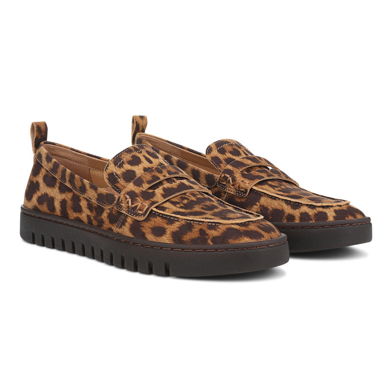 VIONIC UPTOWN LOAFER TAN LEOPARD