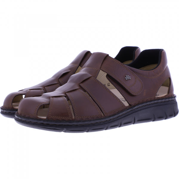FINN COMFORT Copan Soft Footbed Closed Sandals | Brown Choco