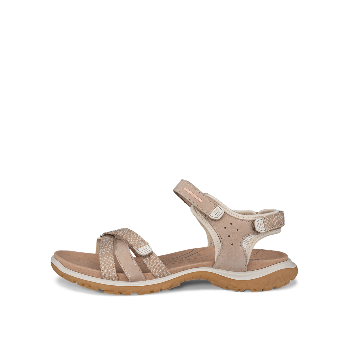 ECCO OFFROAD ROAM LEA/TEX WOMEN SANDAL NUDE/LIMESTONE
