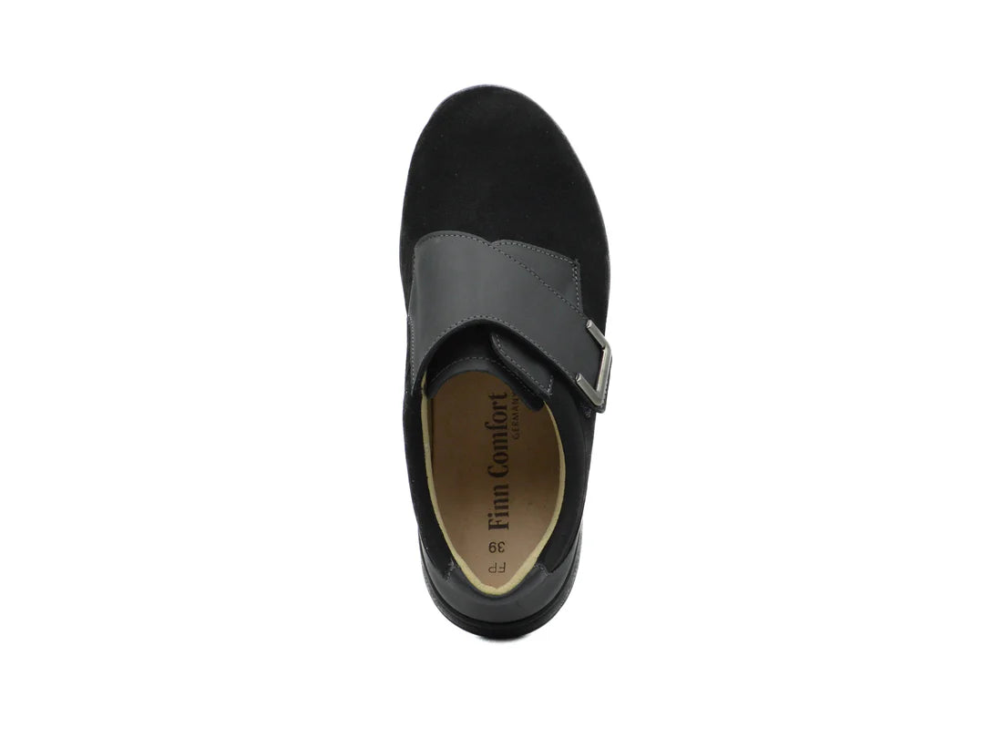 FINN COMFORT NEIVA SHOE VELCRO BLACK