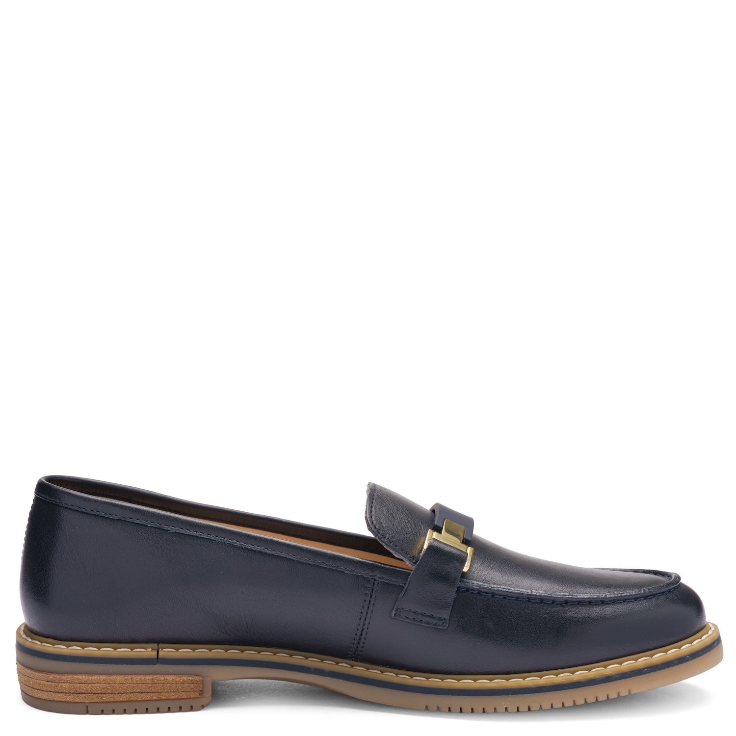 ARA Angelica loafer navy women comfort shoe side view. Ara Shoes Canada shop on Foot Sensation