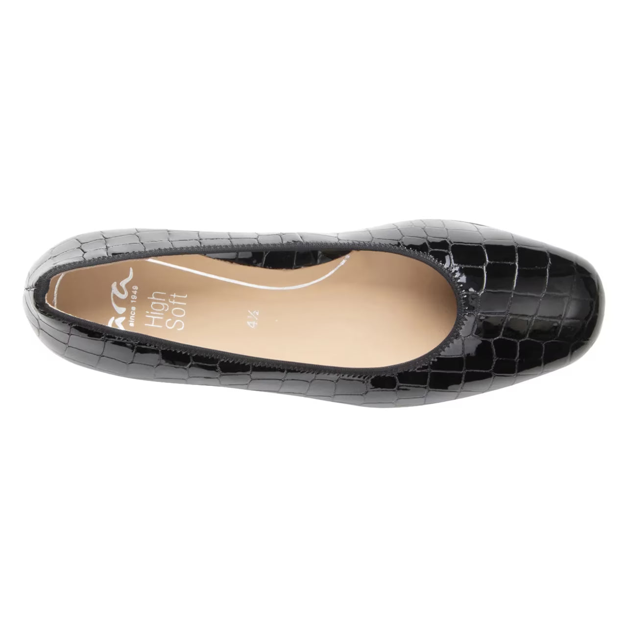 CHAUSSURES ARA GABRIELLE NOIR CROCO VERNI