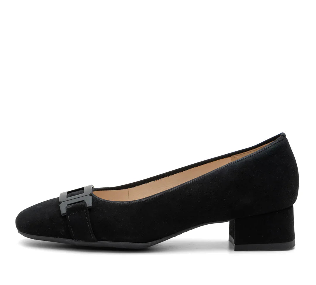ARA SHOES GALLANT 2 PUMP BLACK SUEDE WOMENS SHOP ONLINE FOOT SENSATION CANADA TORONTO VANCOUVER EDMONTON MONTREAL QUEBEC ONTARIO FREE FAST SHIPPING BEST PRICE