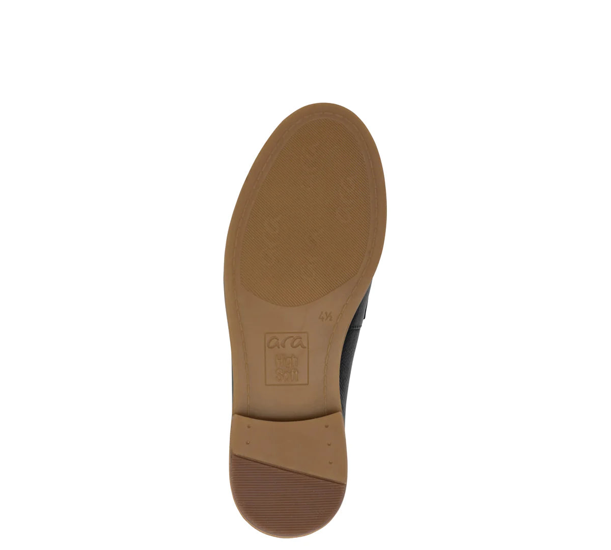 ARA SHOES MOCASSINS KATSURA EN CUIR DE VEAU BLEU MARINE ET BLANC