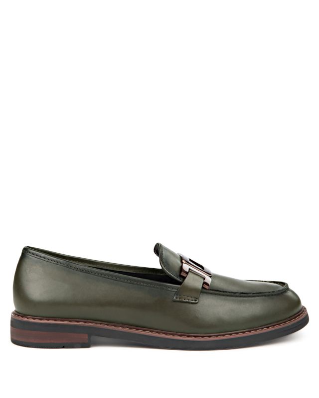 ARA SHOES KATSURA LOAFER OLIVE LEATHER_