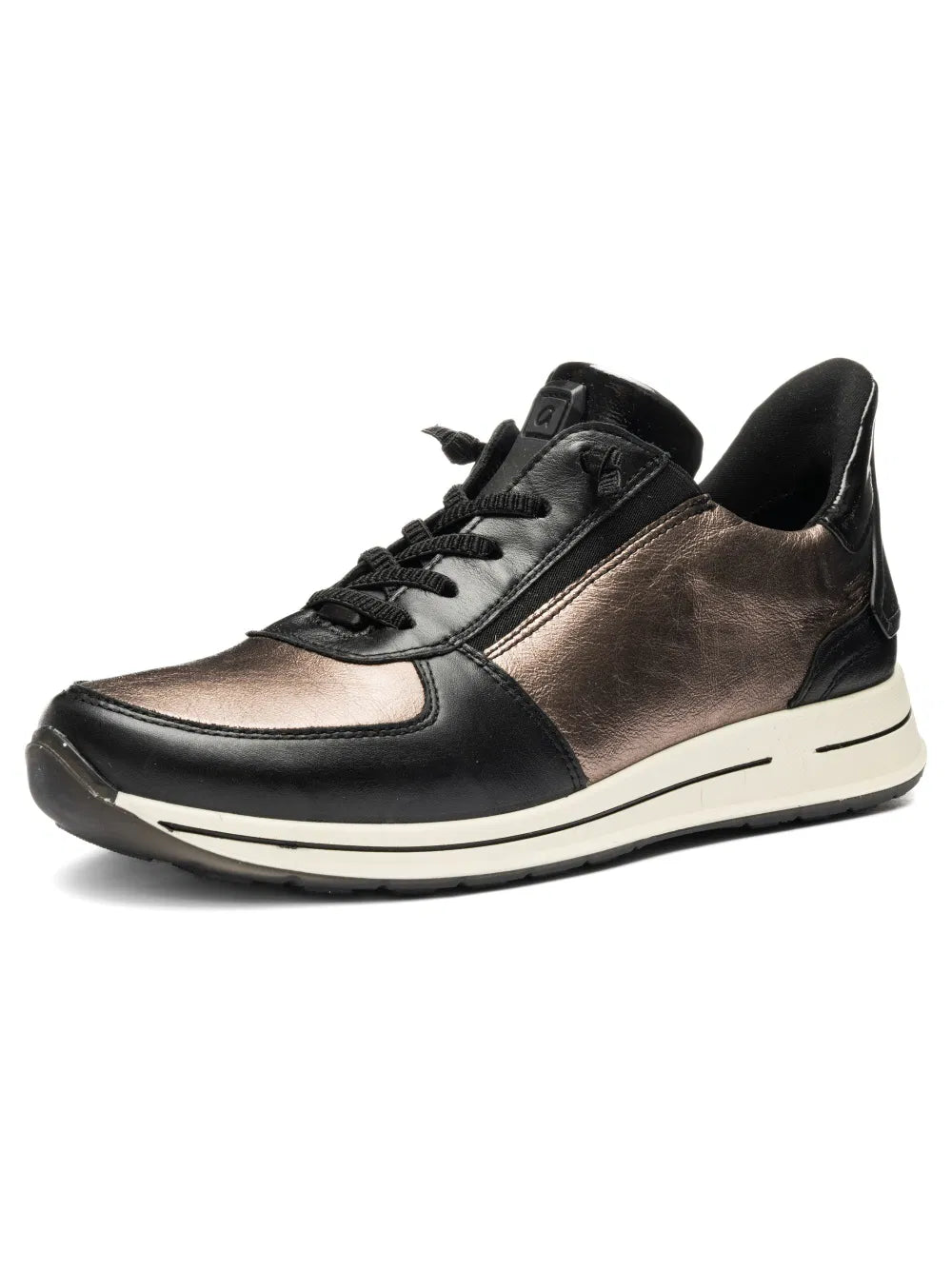 ARA SHOES Ovation Elastic Lace Up Cashemere Calf Leather