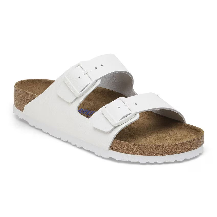 BIRKENSTOCK ARIZONA SFB CUIR BLANC