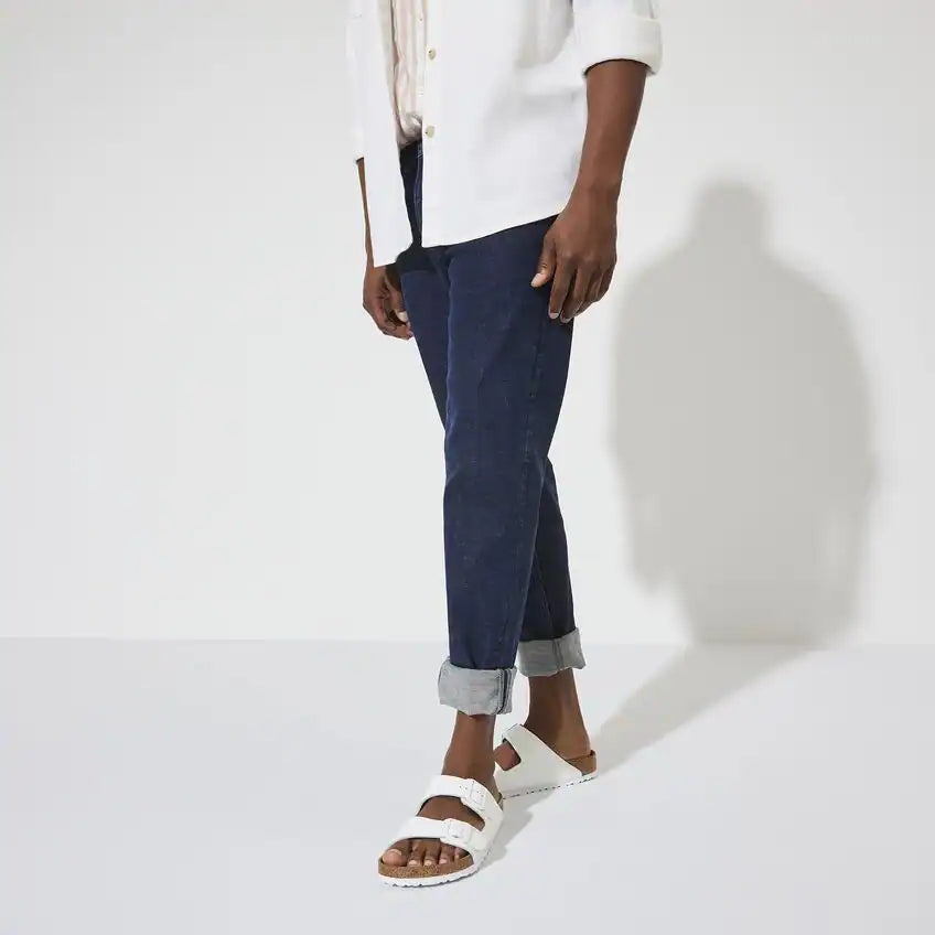 BIRKENSTOCK ARIZONA SFB CUIR BLANC