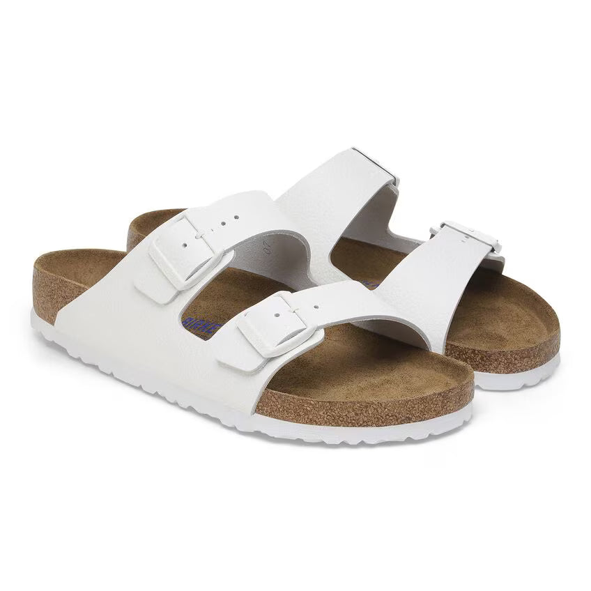 BIRKENSTOCK ARIZONA SFB CUIR BLANC