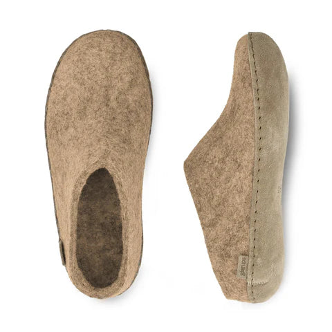 CHAUSSONS GLERUPS SLIP ON CUIR SABLE