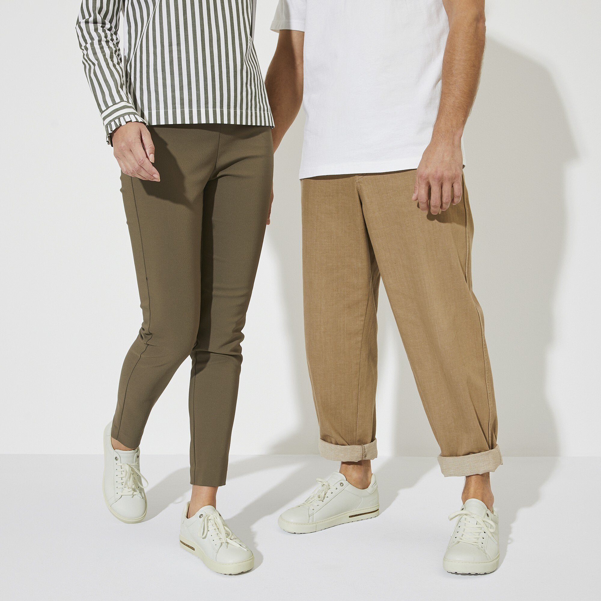 BIRKENSTOCK BEND BASSES À LACETS EN CUIR BLANC