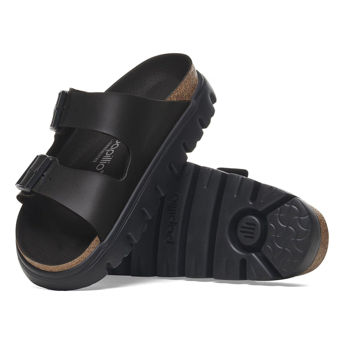 BIRKENSTOCK ARIZONA CHUNKY BIRKO FLOR BLACK
