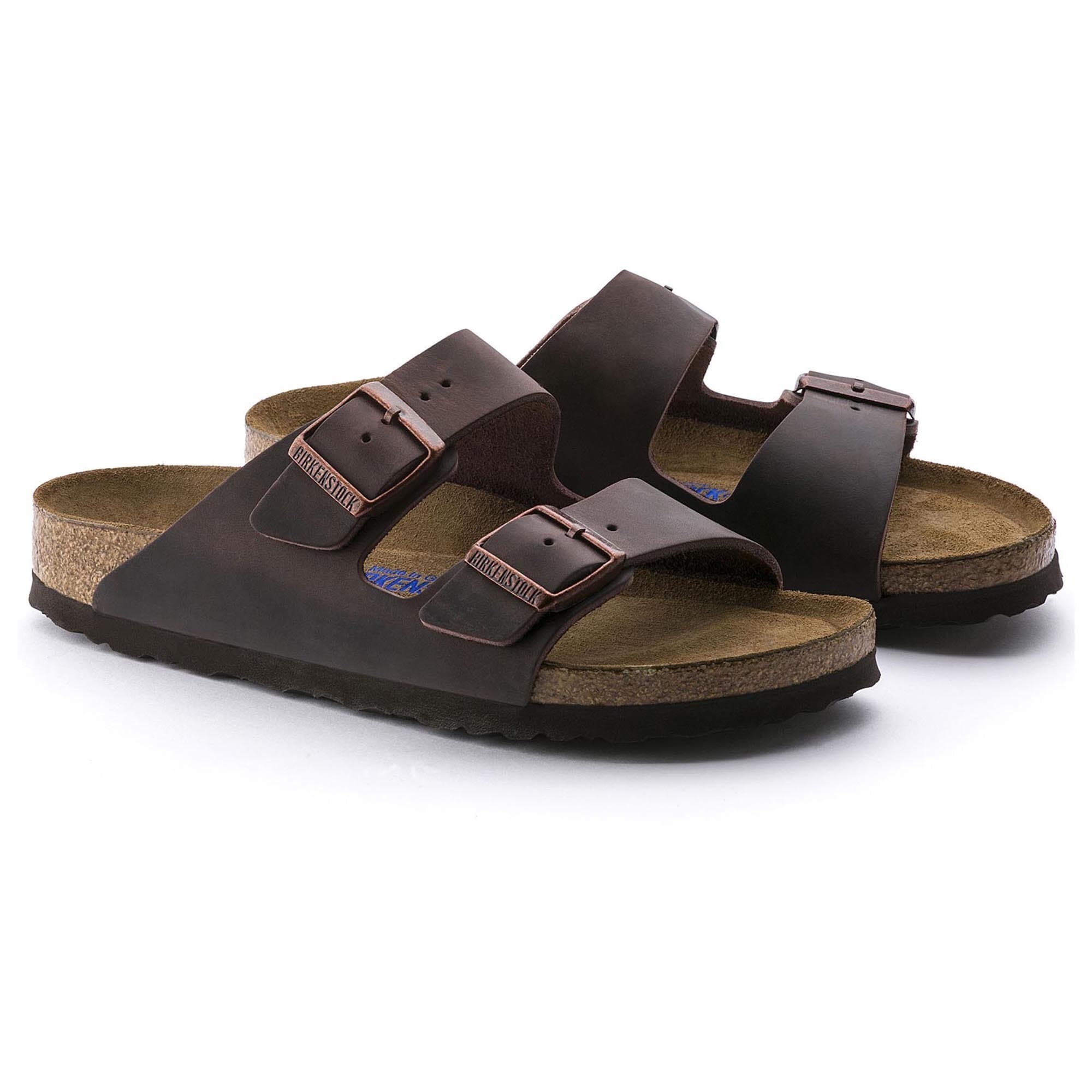 BIRKENSTOCK ARIZONA SOFT FOOTBED HABANA OILED LEATHER