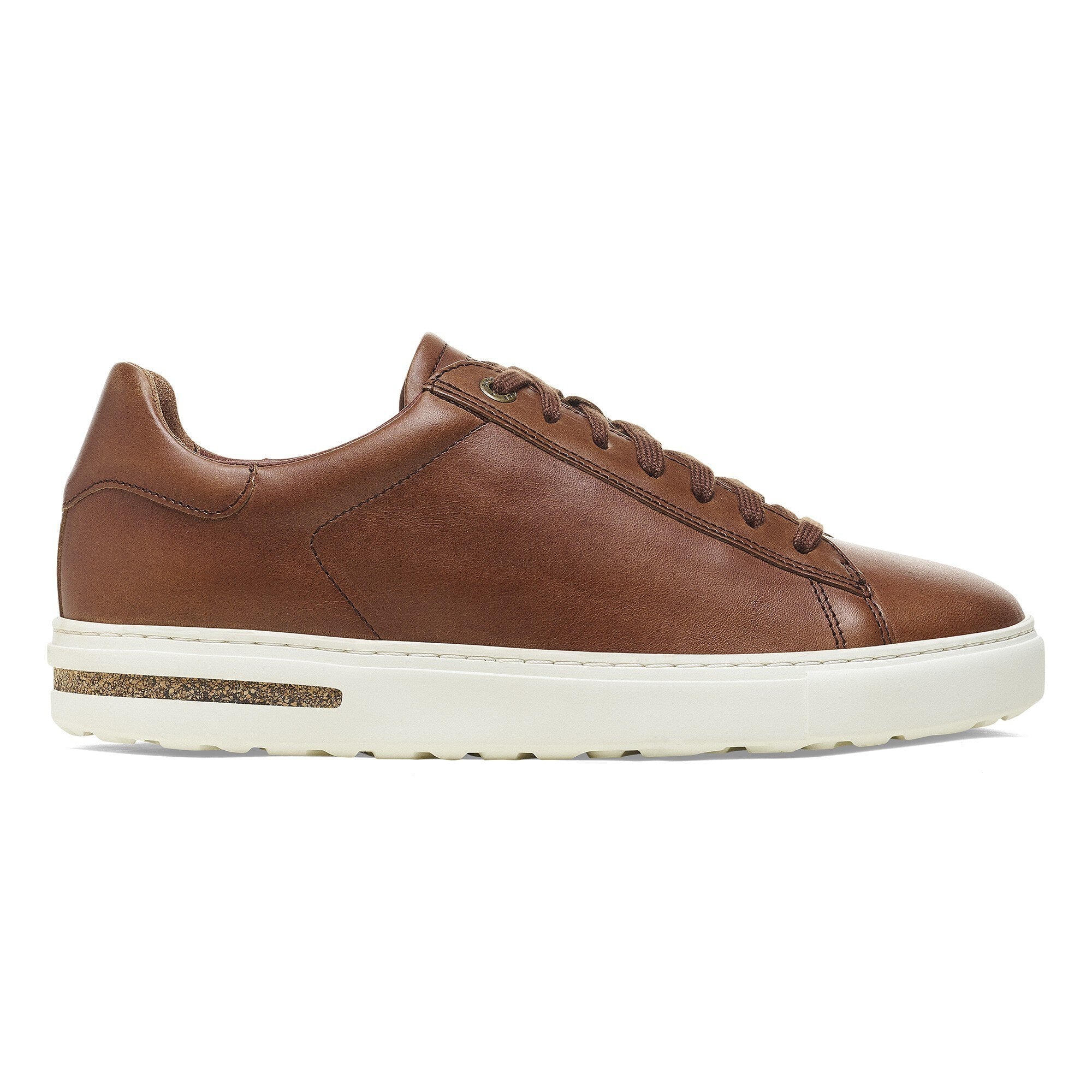 BASKETS BASSE BIRKENSTOCK BEND À LACETS EN CUIR COGNAC