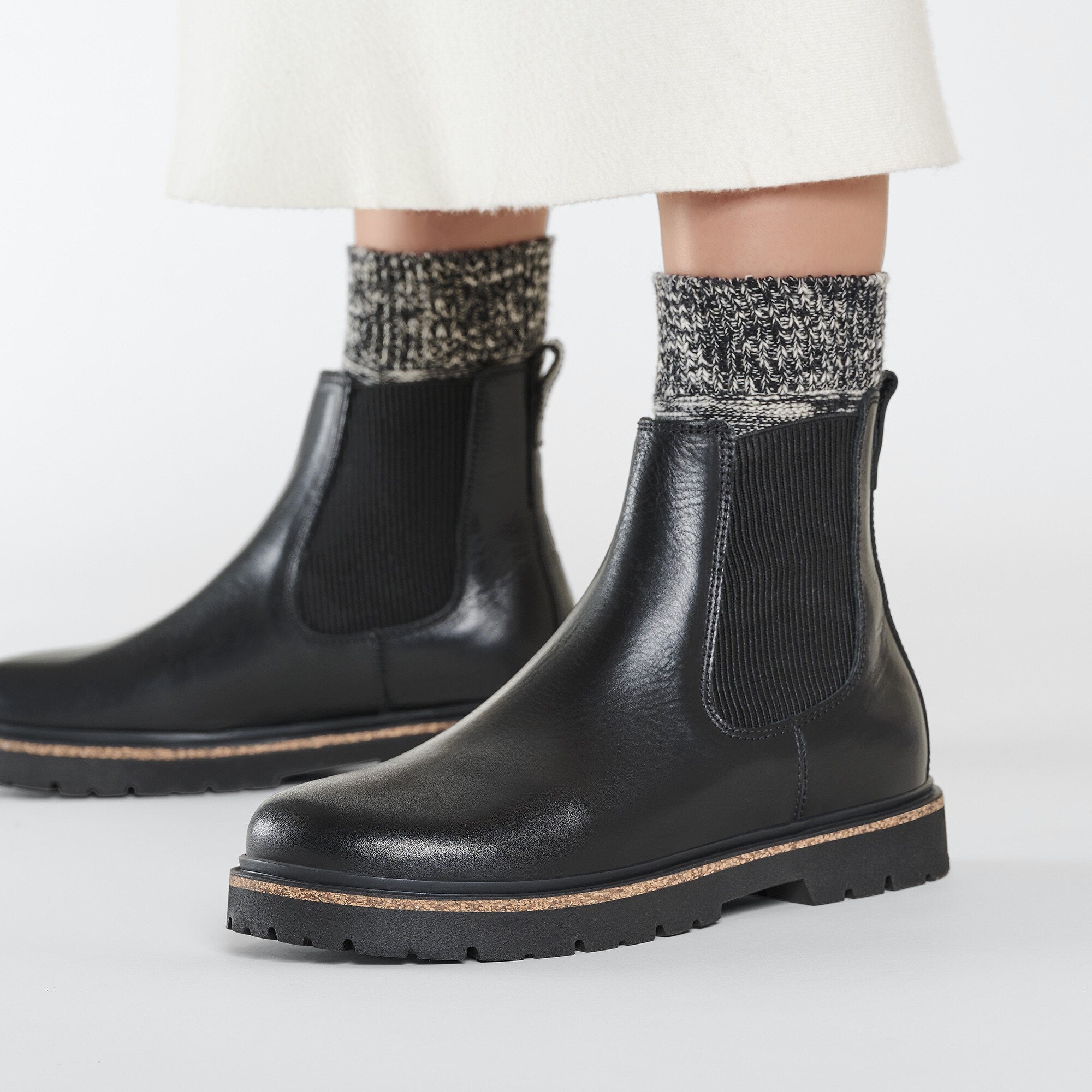 BIRKENSTOCK HIGHWOOD SLIP-ON EN CUIR NOIR