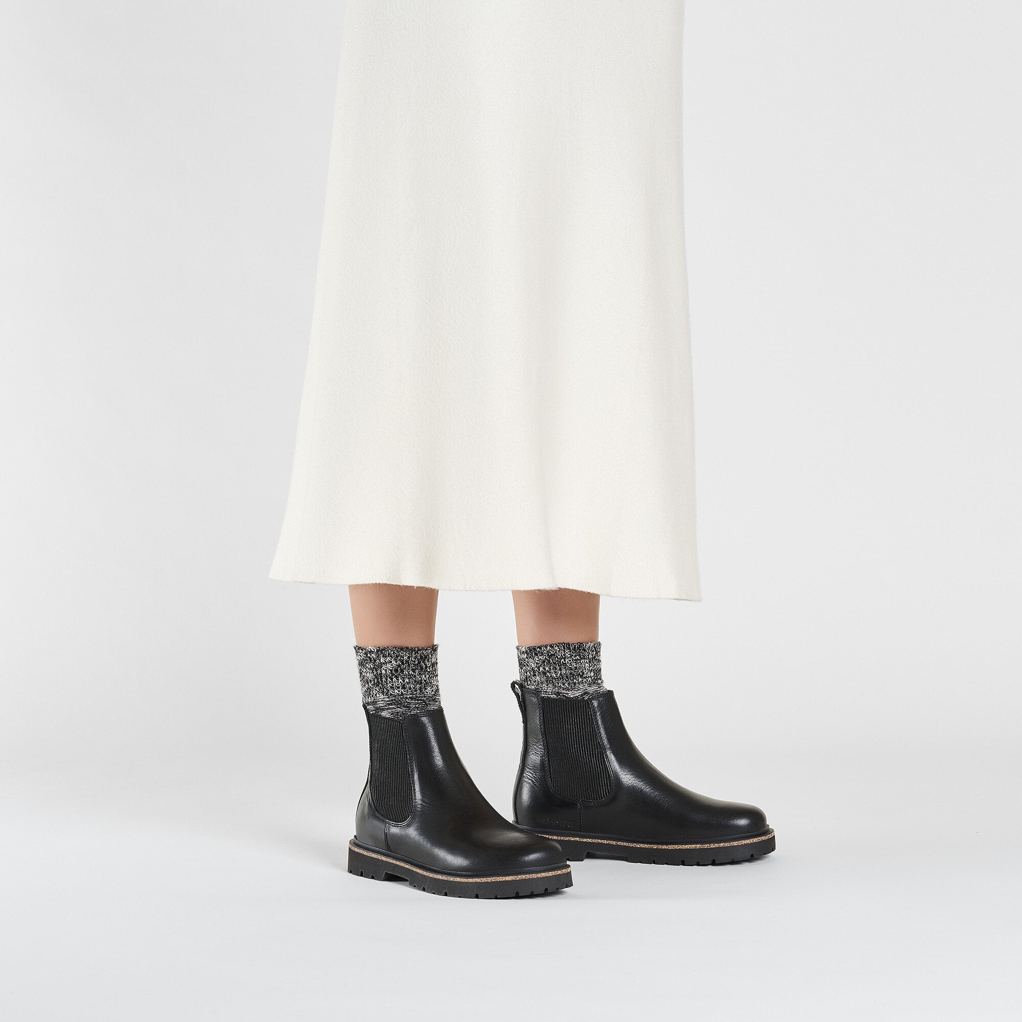 BIRKENSTOCK HIGHWOOD SLIP-ON EN CUIR NOIR