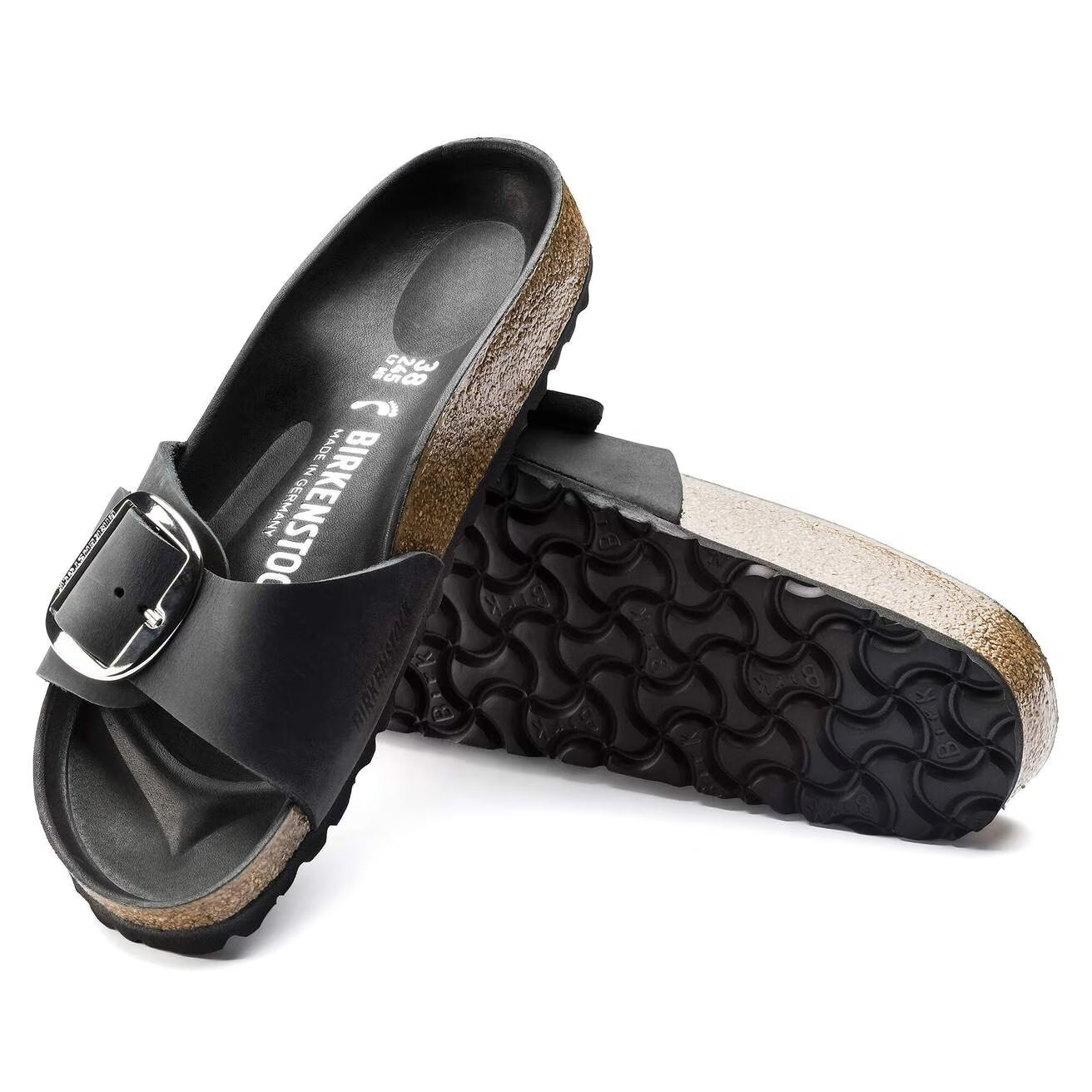 BIRKENSTOCK MADRID BIG BUCKLE SANDAL BLACK