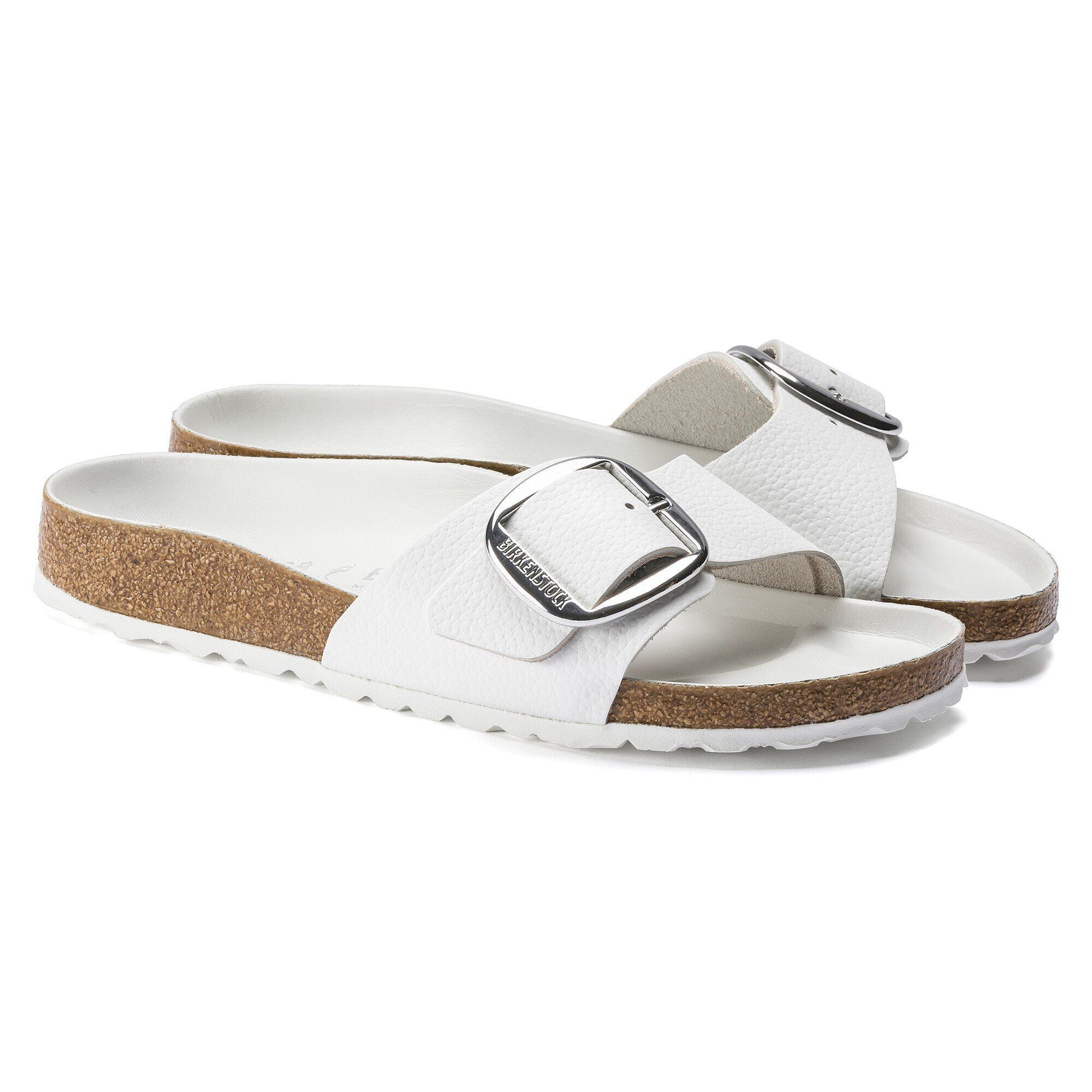 BIRKENSTOCK MADRID GRANDE BOUCLE CUIR BLANC