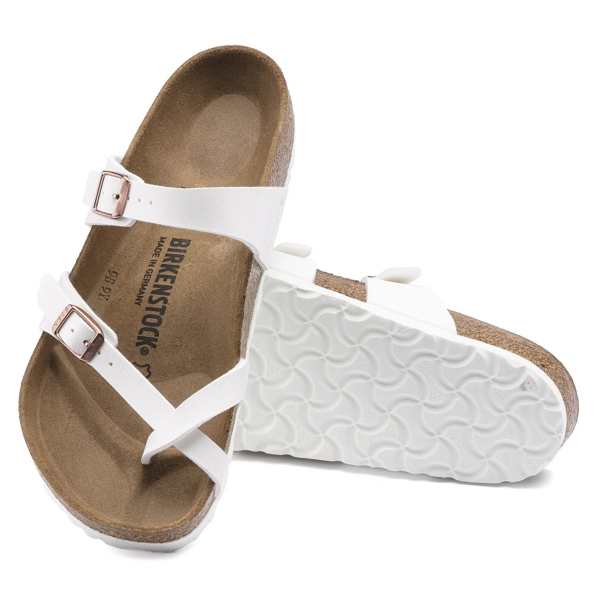 【新品】Birkenstock mayari パテントホワイト 36 23cm BIRKENSTOCK Mayari Birko-Flor Sandal White